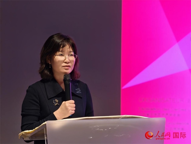 遼寧省文聯(lián)黨組書(shū)記、主席邵玉英致辭。人民網(wǎng)記者 于超凡攝