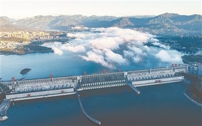 圖為三峽大壩。 新華社發(fā)（鄭家裕攝）