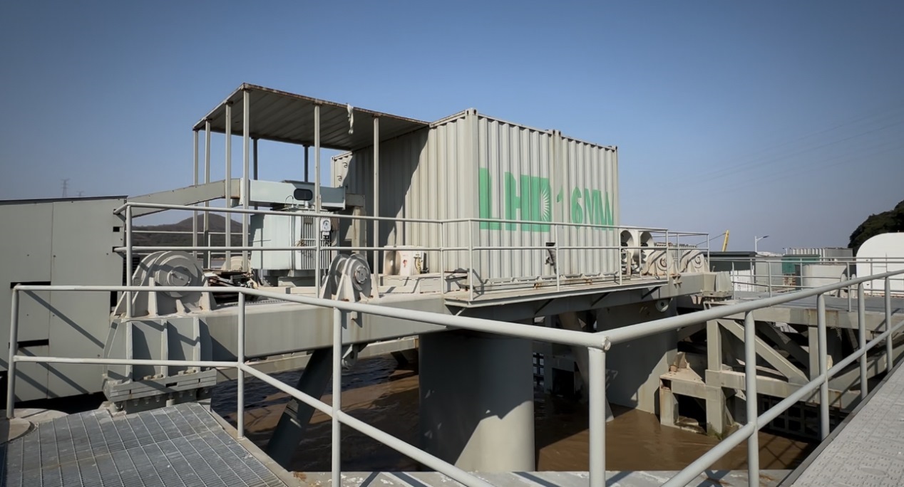 LHD潮流能發(fā)電站。人民網(wǎng)記者 王紹紹攝