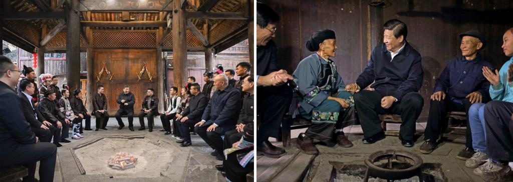 左圖由新華社記者謝環(huán)馳拍攝；右圖由新華社記者蘭紅光拍攝。