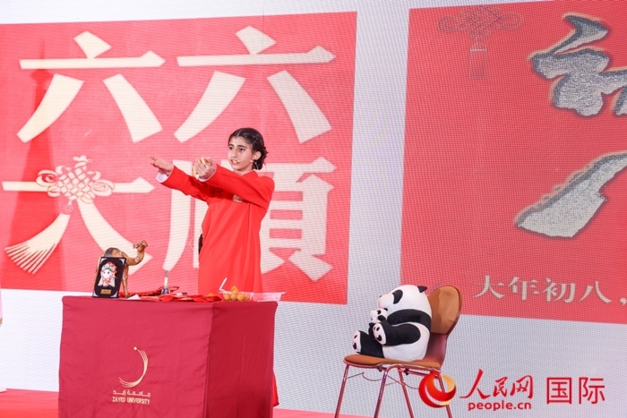 快板表演。人民網記者任皓宇攝